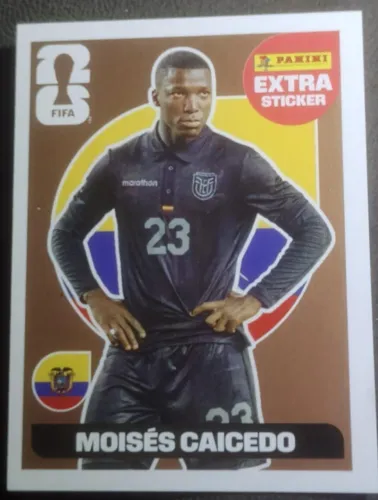 Extra Sticker Bronze Moisés Caicedo | Copa do Mundo FIFA 2026 Panini | Raro