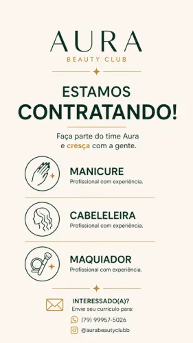 Vagas para Manicure, Cabeleleira e Maquiadora