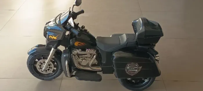 Moto Eletrica King Rider Bandeirante Preta 12V