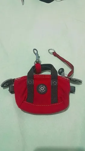Bolsa porta moedas kipling vermelha