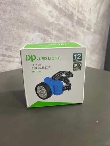 Lanterna de Cabeça Recarregável DP LED LIGHT DP-722B.  