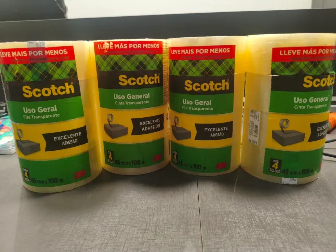 Kit 16 Fitas De Empacotamento 3m Scotch 5802 45mm X 100m