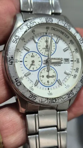 Relógio SEIKO CRONÓGRAFO  À QUARTZ   -   FUNCIONANDO  PERFEITAMENTE