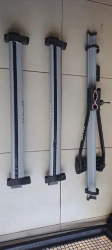Rack teto alumínio + transbike alumínio  eqmax onix 2020