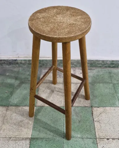 Banco Alto de Madeira 70cm