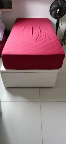 Cama Box baú com colchão ortobom(Solteiro)