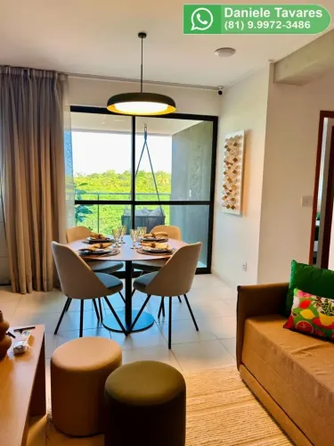 Flat 2 quartos em Muro Alto pronto para morar