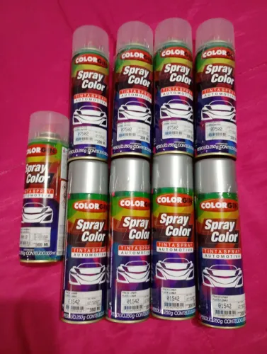 3kits Tinta spray + verniz + 1 primer universal 190,00 NOVO! Lacrado. 