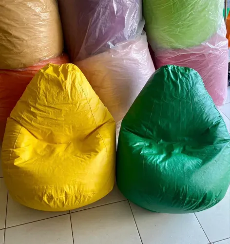 Puff Pera Verde e Amarelo 