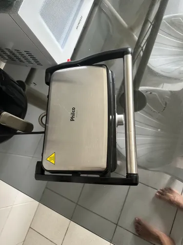 Grill sanduicheira de cerâmica 