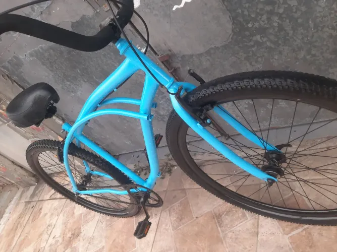 Beach bike aro 29 pintura nova pecas novas e seminovas pronta pra pedalar