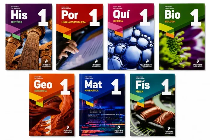 LIVROS PRÉ-VESTIBULAR POLIEDRO a partir de R$ 20,00 cada, ou valor por kit. 