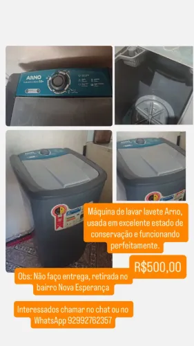 Máquina de lavar lavete Arno 10kg