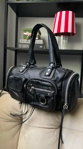 Bolsa em couro Arezzo vintage