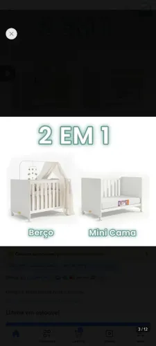 Berço 2 em 1
