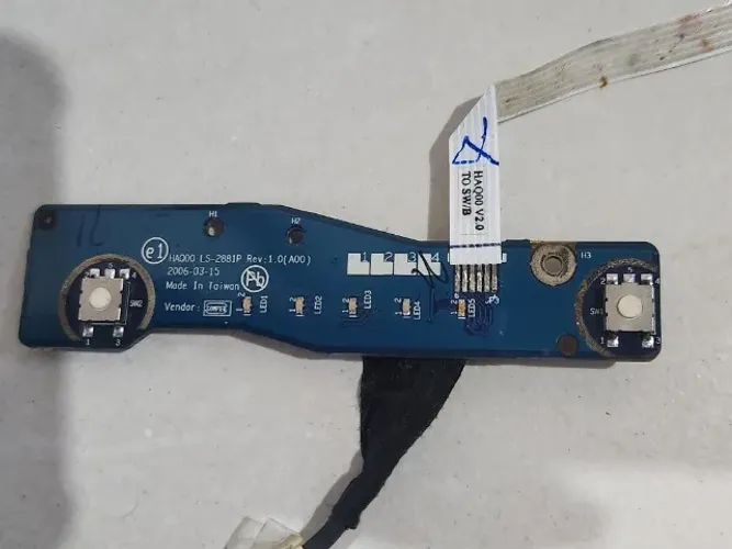 Placa do botão liga/desliga Dell Inspiron