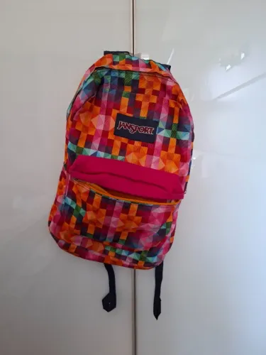 Mochila JanSport colorida estampada