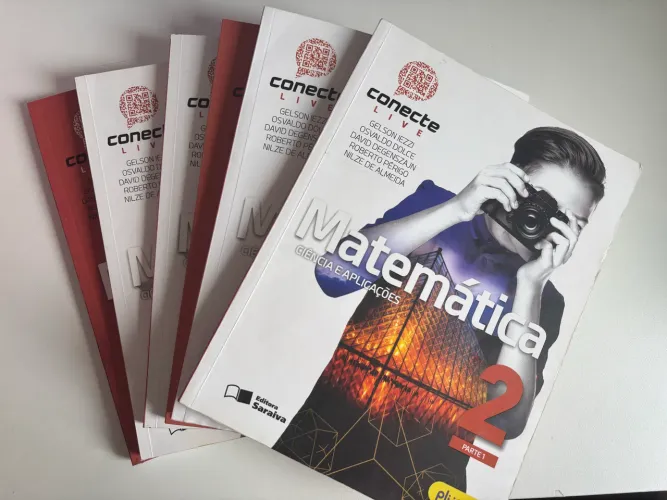livro de matemática- conecte live- volumes 1 e 2