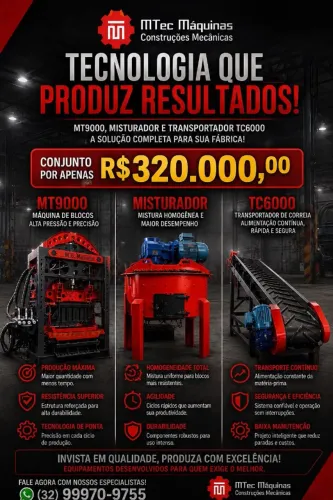 MÁQUINA PARA FABRICAÇÃO DE ARTEFATOS DE CONCRETO!
