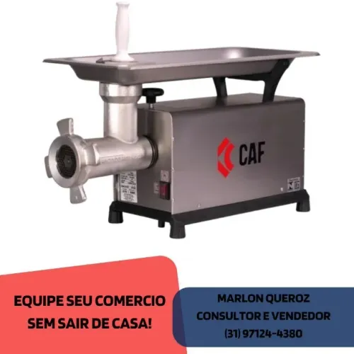 Moedor de Carne Boca 22 CAF Inox Novo