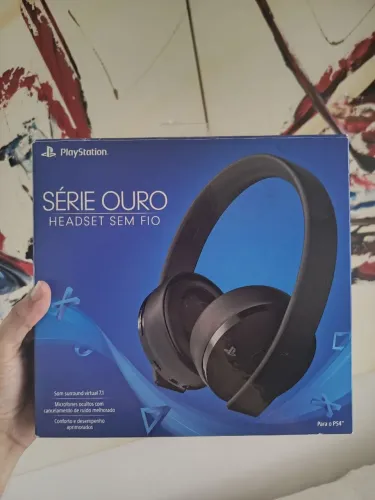 Headset PS4 e PS5 série ouro sem fio
