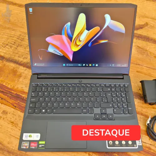 Notebook Gamer Lenovo Ryzen 7 5800H 16GB RAM GTX 1650 SSD 256GB Tela 15.6 IPS Nota Fiscal