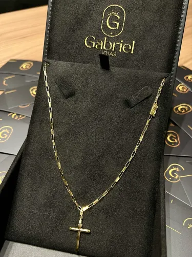 Cordão de ouro Cartier + pingente 10.3g ( LOJA FÍSICA )