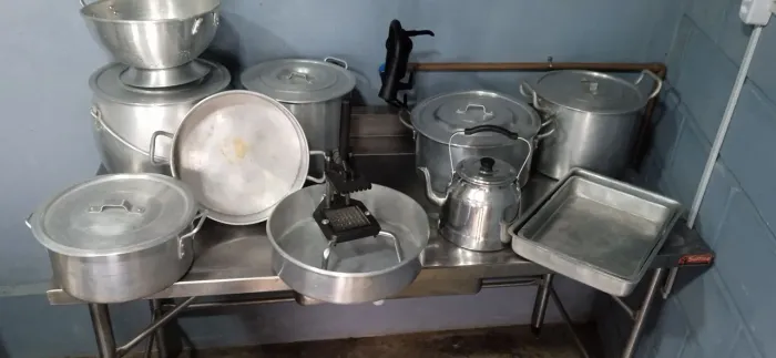 Conjunto de Panelas / Alumínio / Industrial / Restaurante / Utensílios