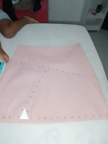 Saia couro dele , comprei para usar agora são João, mais veio pequena