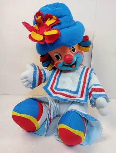 boneco palhaço patatá original rinaldi produções (40 cm )(p/ restauro e higienização)