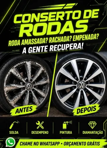 CONSERTO DE RODAS - Roda Amassada Rachada Empenada? Recuperamos!