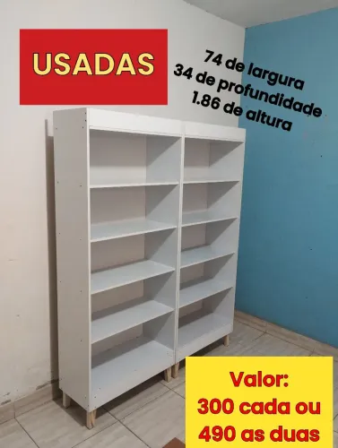 Prateleiras USADAS bem conservadas 300 cada ou 490 as duas 