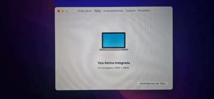 Vende-se um macbook pro 13, com processador Intel core i5 dual core, memória de 8G.
