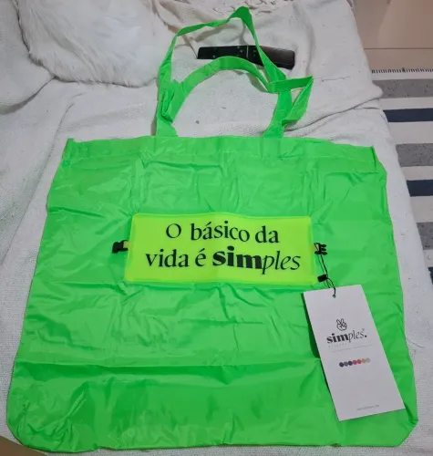 Bolsa dobrável Nylon Reserva Simples 