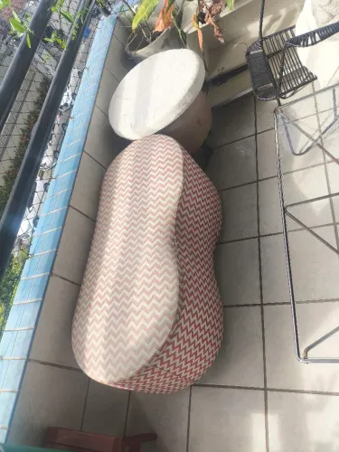 Banco acolchoado 1m