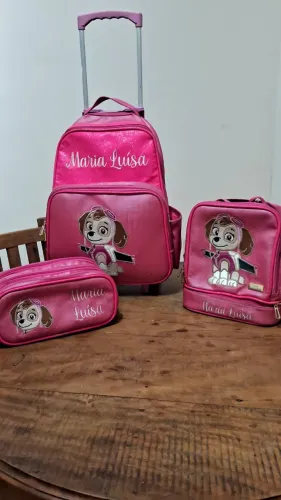 Kit Mochila personalizado Skye patrulha canina