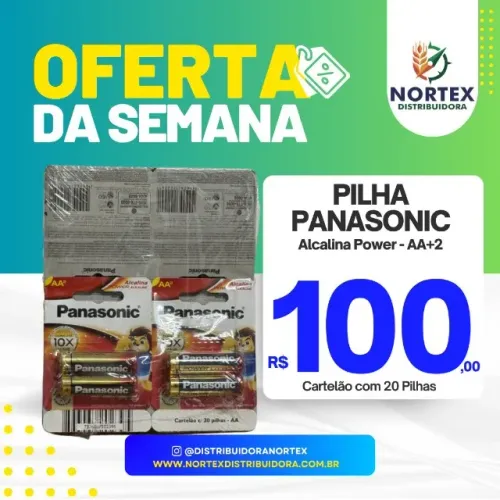 ? Pilha Panasonic Alcalina Power - AA+2