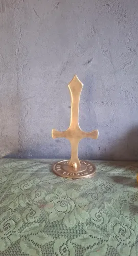 ESPADA SÃO MIGUEL ARCANJO 36cm LATÃO 1,5kg 