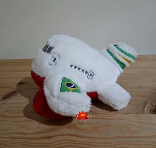 Avião de Pelúcia Colecionável Edição Brasil (Raridade)