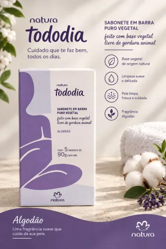 Sabonetes em Barras Natura