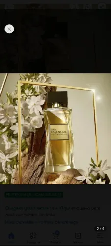 Perfume natura, essencial único feminino