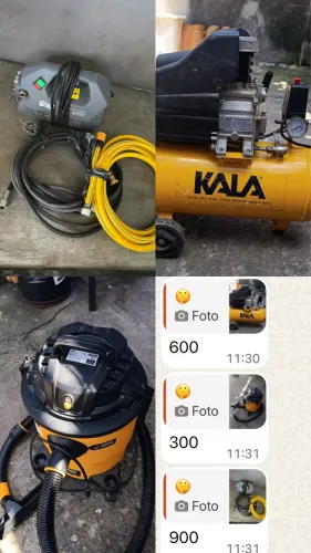 Vendo equipamentos para lavagem e secagem de automóveis 