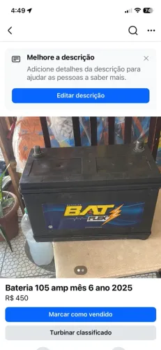 Bateria 105 mês 06/2025