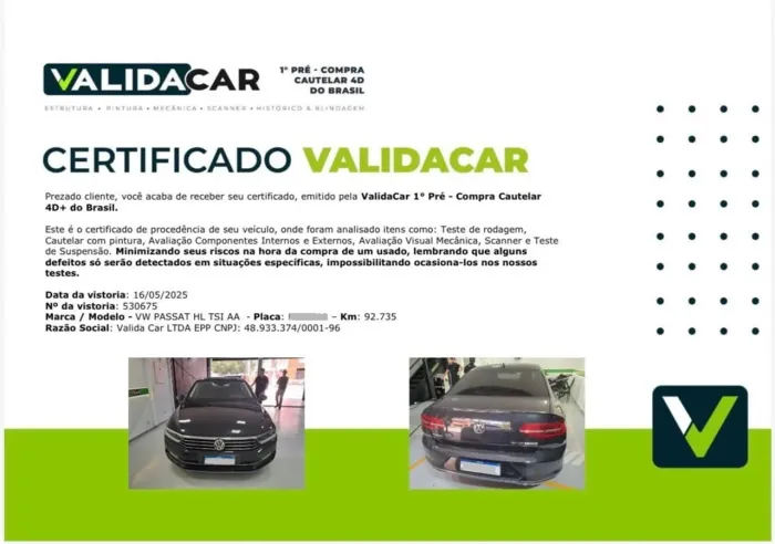 Volkswagen Passat Highline 2.0 TSI 220cv Tip. 2017