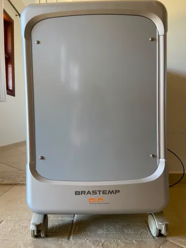 Frigobar Brastemp PLA Prata 80L - Linha Design Icônica c/ Rodinhas (Completo)