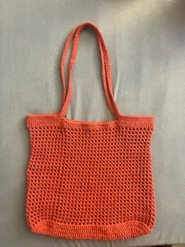 Bolsa de praia em crochê