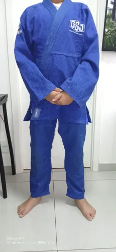 Kimono Justiju azul novo