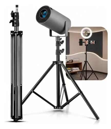 Tripé Universal 2,10m Suporte P/ Projetor Portátil Ajustável