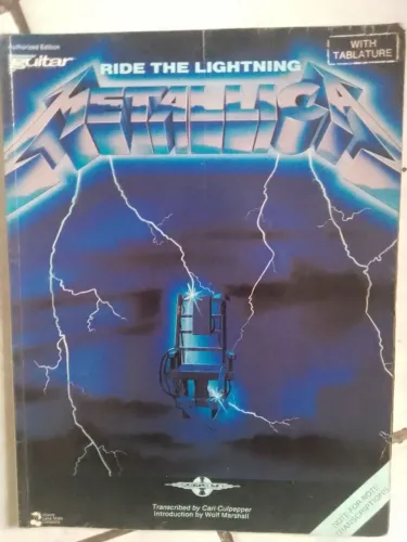 Songbook Metallica Ride The Lightning Cherry Lane Company 