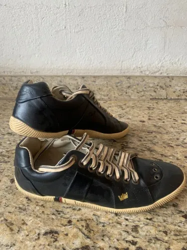 Tênis Osklen Riva Original Couro Preto - Tamanho 40